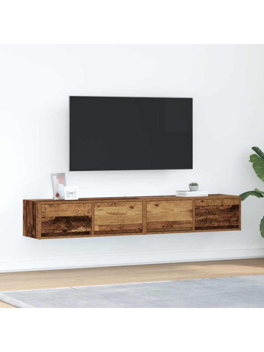 Tv skříňky 2 ks staré dřevo 80x31x25,5 cm dřevěné konstrukce