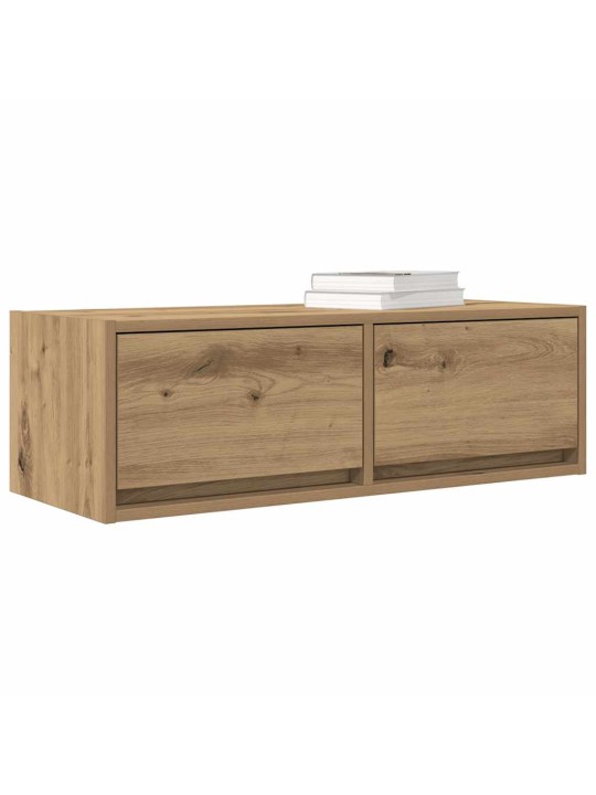 Tv skříňka dub artisan 80x31x25,5 cm kompozitní dřevo