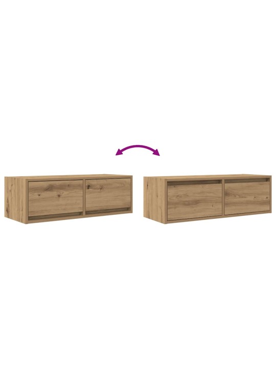 Tv skříňka dub artisan 80x31x25,5 cm kompozitní dřevo