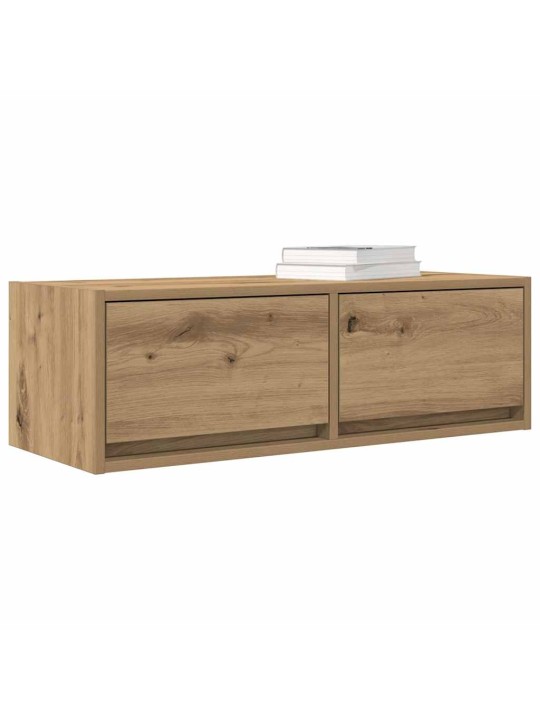 Tv skříňky 2 ks dub artisan 80x31x25,5 cm dřevěné konstrukce