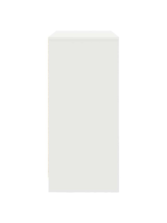 Příborník se zásuvkou bílý 80x34x76 cm dřevěné konstrukce