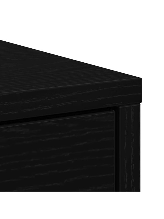 Příborník se zásuvkou černý dub 80x34x76 cm dřevěná konstrukce