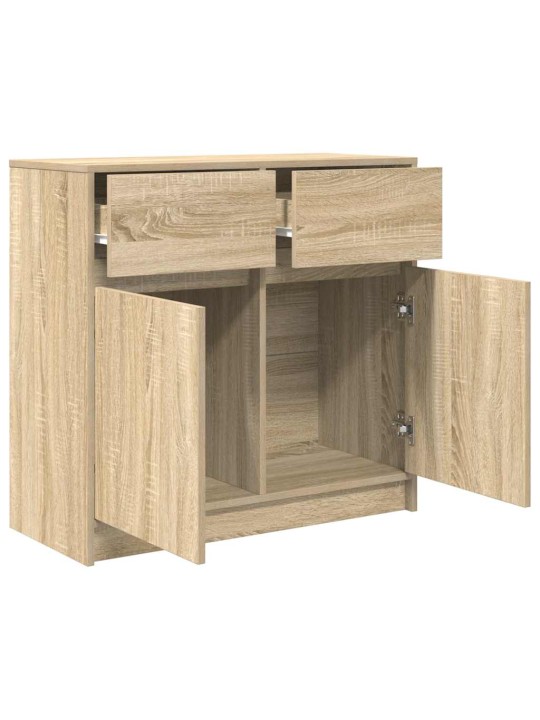 Příborník se zásuvkou sonoma dub 80x34x76 cm dřevěné konstrukce