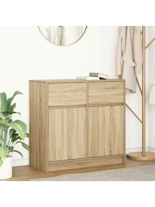 Příborník se zásuvkou sonoma dub 80x34x76 cm dřevěné konstrukce