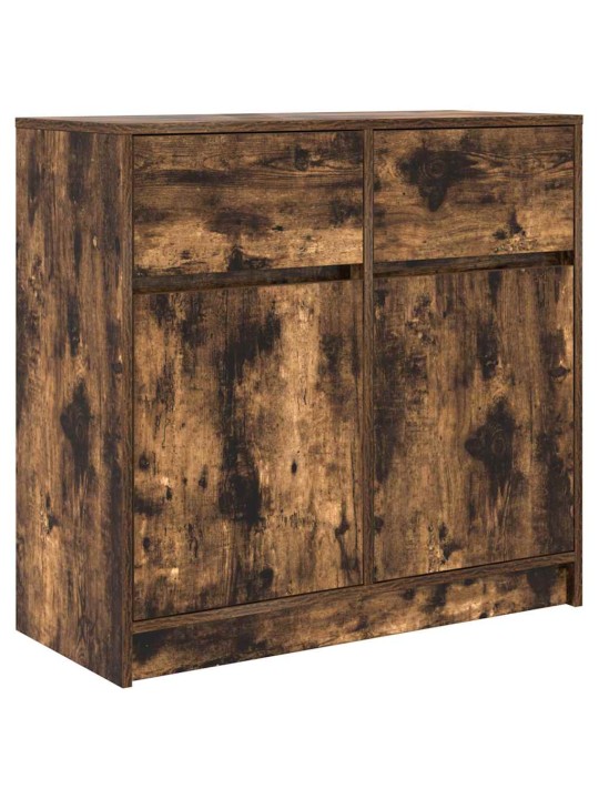 Příborník se zásuvkou kouřový dub 80x34x76cm dřevěná konstrukce