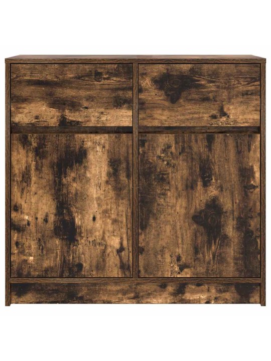 Příborník se zásuvkou kouřový dub 80x34x76cm dřevěná konstrukce