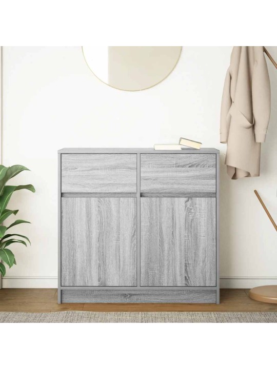 Příborník se zásuvkou grey sonoma 80x34x76cm dřevěná konstrukce