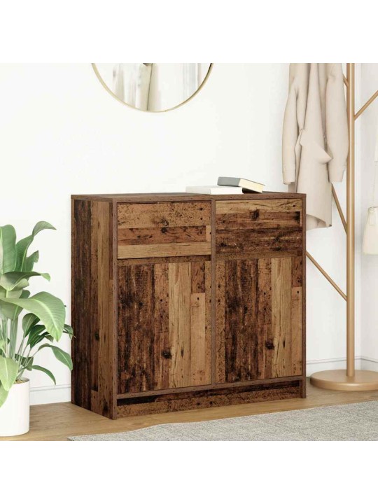 Příborník se zásuvkou staré dřevo 80x34x76cm dřevěná konstrukce