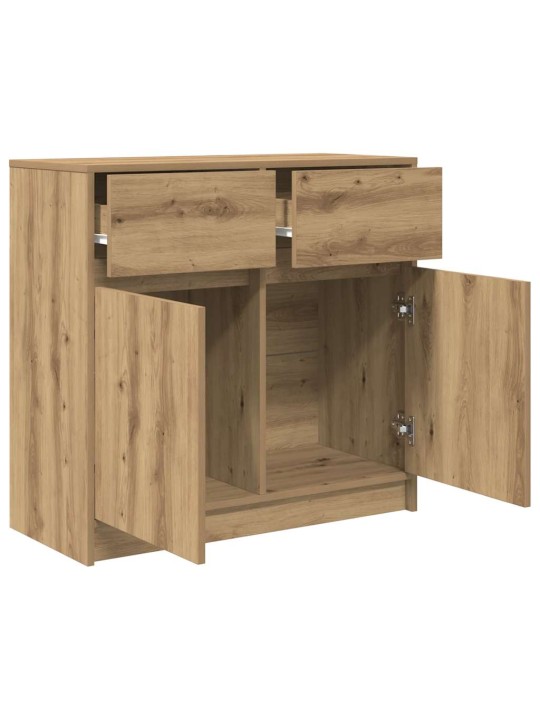Příborník se zásuvkou artisan dub 80x34x76cm dřevěná konstrukce