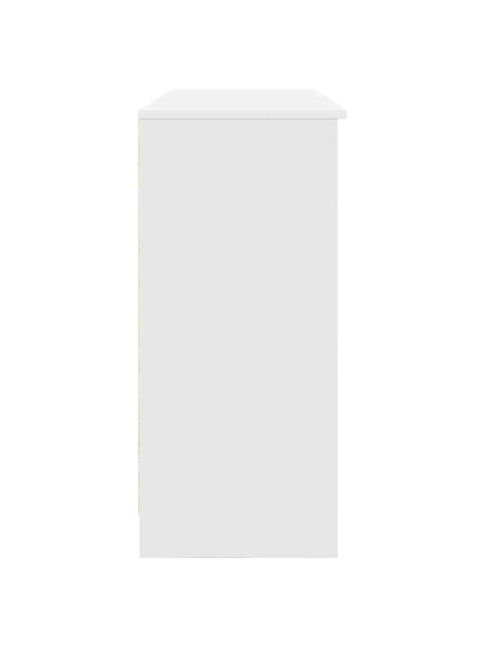 Příborník se zásuvkou bílý 101x35x76 cm dřevěné konstrukce