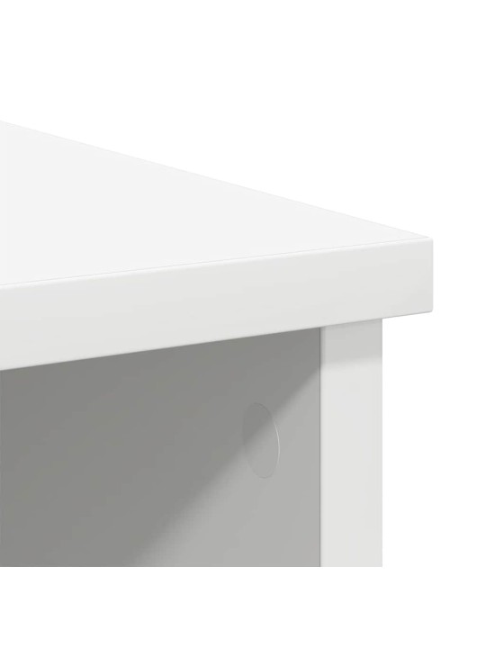 Příborník se zásuvkou bílý 101x35x76 cm dřevěné konstrukce