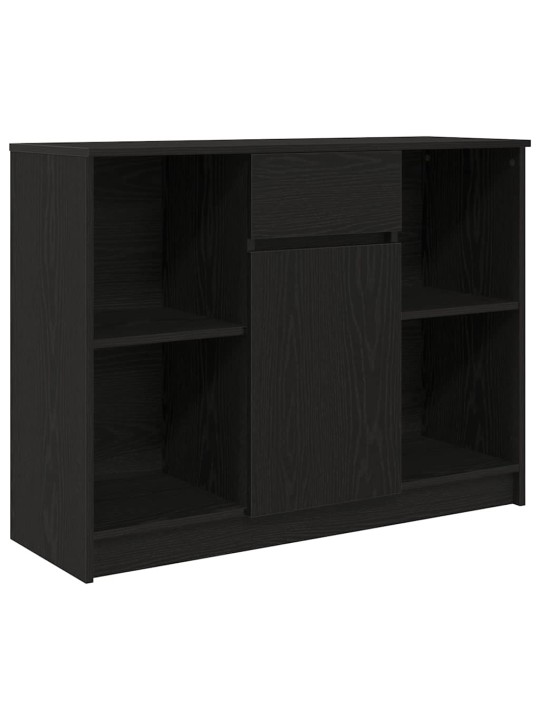 Příborník se zásuvkou černý dub 101x35x76 cm kompozitní dřevo