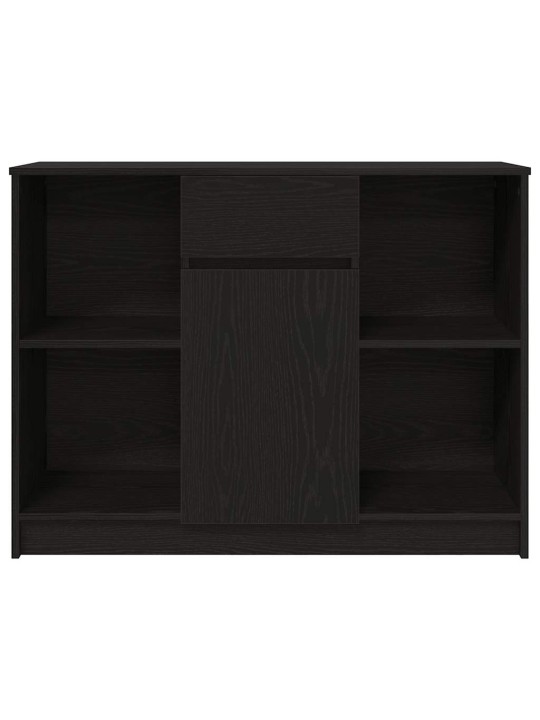 Příborník se zásuvkou černý dub 101x35x76 cm kompozitní dřevo