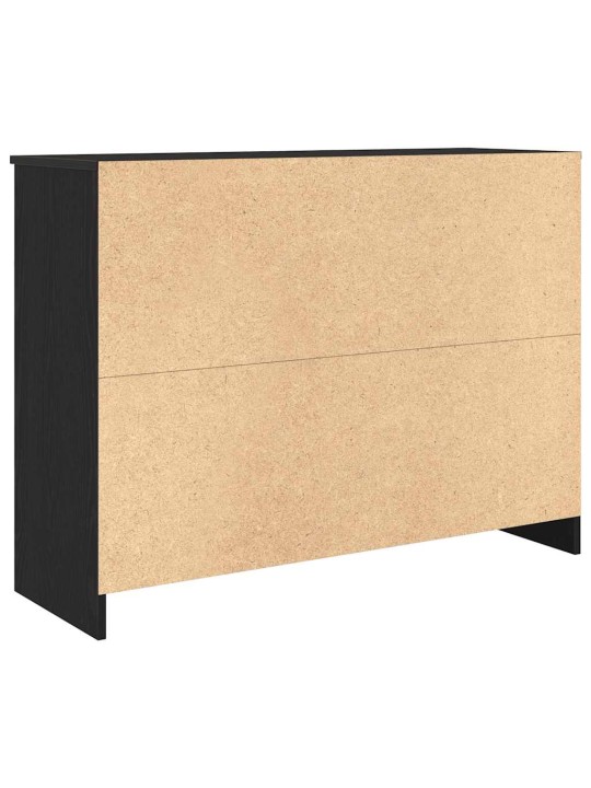 Příborník se zásuvkou černý dub 101x35x76 cm kompozitní dřevo