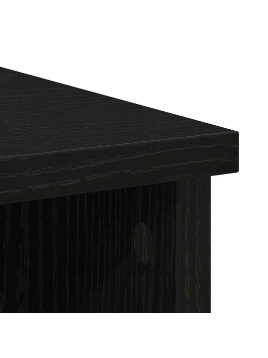 Příborník se zásuvkou černý dub 101x35x76 cm kompozitní dřevo