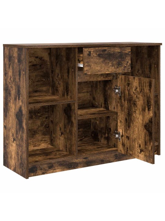 Příborník se zásuvkou kouřový dub 101x35x76 cm kompozitní dřevo