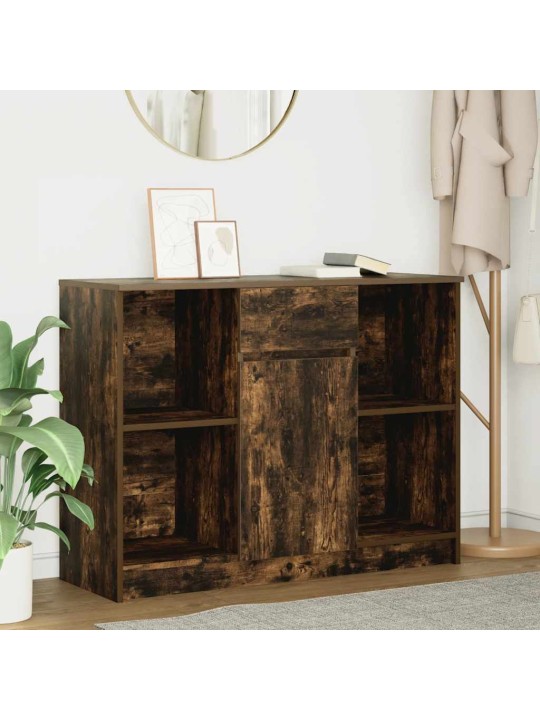 Příborník se zásuvkou kouřový dub 101x35x76 cm kompozitní dřevo