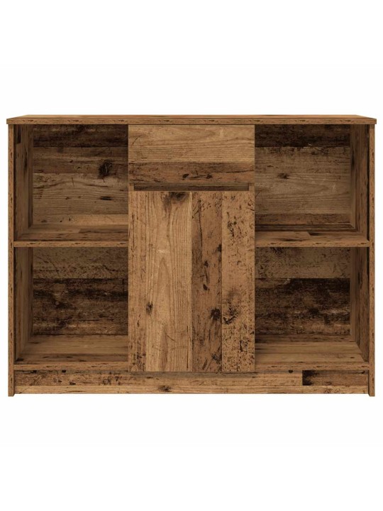 Příborník se zásuvkou staré dřevo 101x35x76 cm kompozitní dřevo