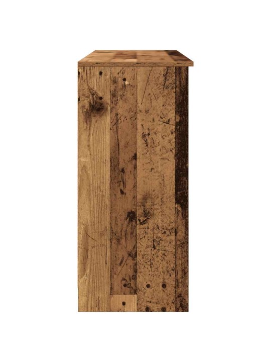Příborník se zásuvkou staré dřevo 101x35x76 cm kompozitní dřevo