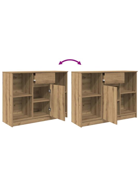 Příborník se zásuvkou artisan dub 101x35x76 cm kompozitní dřevo