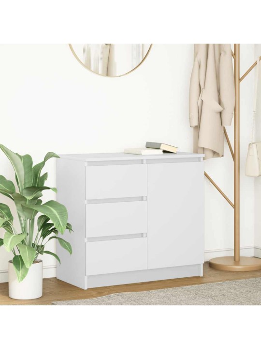 Příborník se zásuvkou bílý 71x35x65 cm kompozitní dřevo