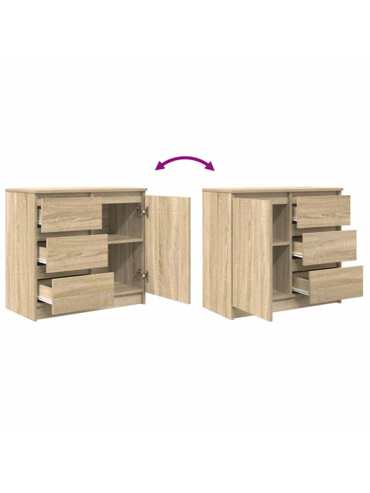 Příborník se zásuvkou sonoma dub 71x35x65 cm kompozitní dřevo