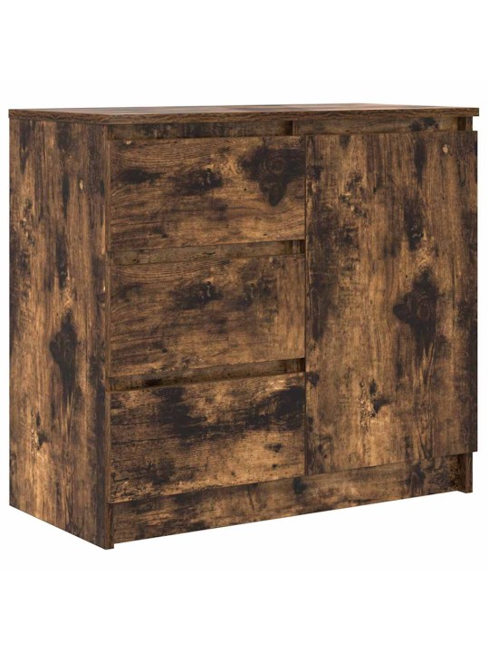 Příborník se zásuvkou kouřový dub 71x35x65 cm kompozitní dřevo