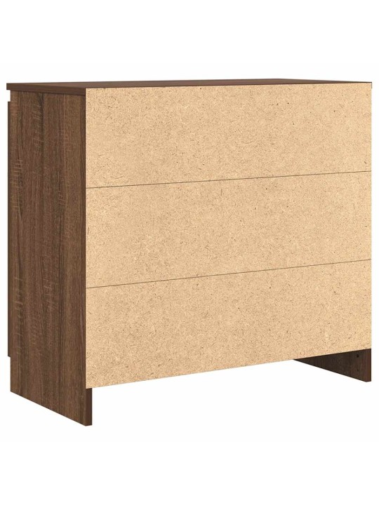 Příborník se zásuvkou hnědý dub 71x35x65 cm kompozitní dřevo