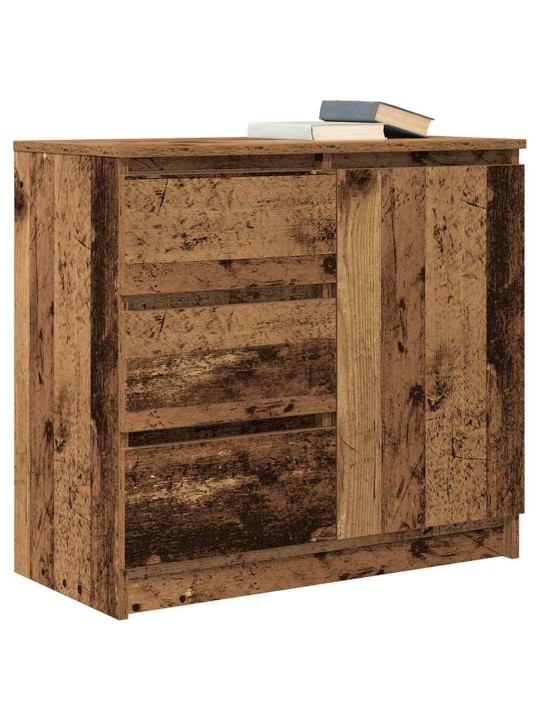 Příborník se zásuvkou staré dřevo 71x35x65 cm kompozitní dřevo