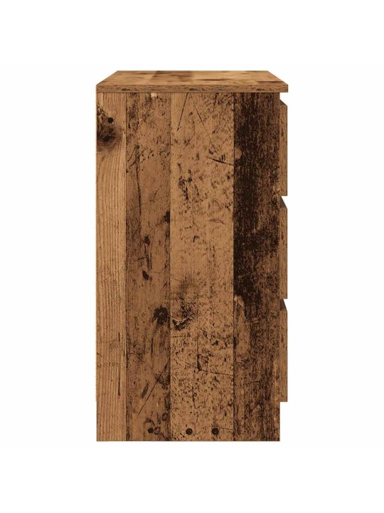 Příborník se zásuvkou staré dřevo 71x35x65 cm kompozitní dřevo