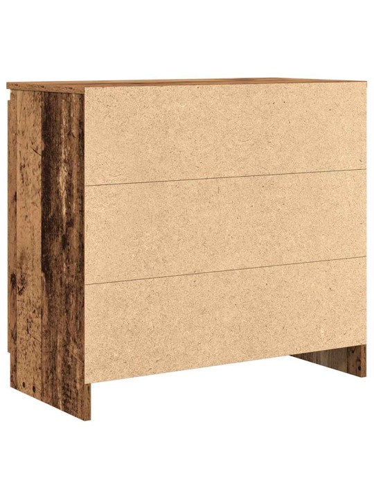 Příborník se zásuvkou staré dřevo 71x35x65 cm kompozitní dřevo
