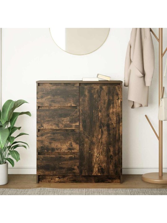 Příborník se zásuvkami kouřový dub 71x35x84 cm kompozitní dřevo