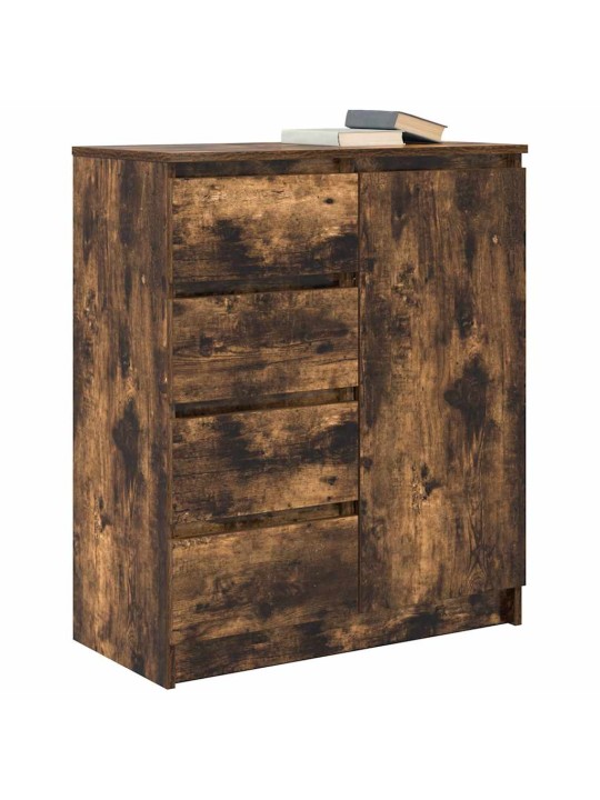 Příborník se zásuvkami kouřový dub 71x35x84 cm kompozitní dřevo