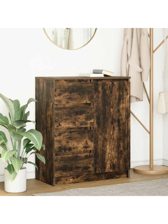 Příborník se zásuvkami kouřový dub 71x35x84 cm kompozitní dřevo