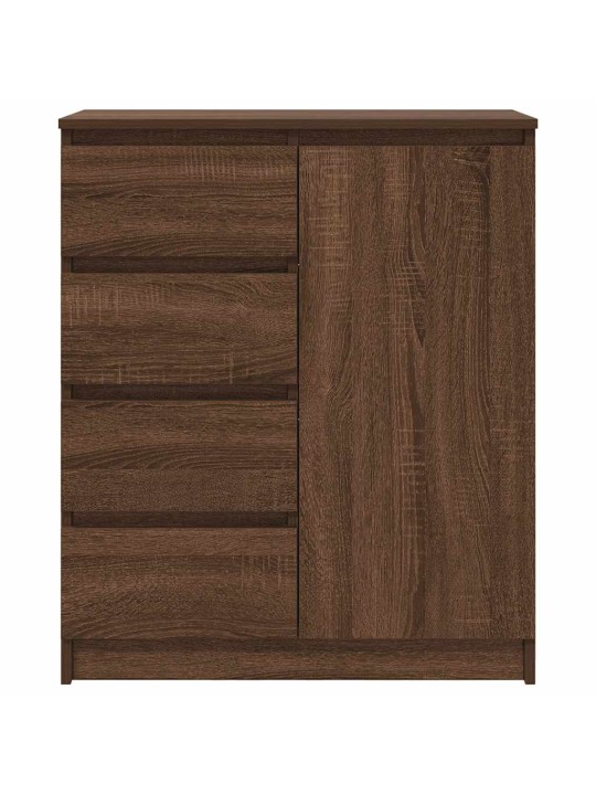 Příborník se zásuvkami hnědý dub 71x35x84 cm kompozitní dřevo