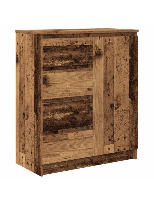 Příborník se zásuvkami staré dřevo 71x35x84 cm kompozitní dřevo