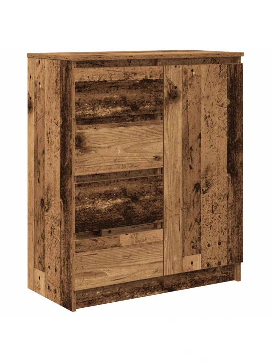 Příborník se zásuvkami staré dřevo 71x35x84 cm kompozitní dřevo