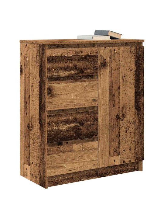 Příborník se zásuvkami staré dřevo 71x35x84 cm kompozitní dřevo