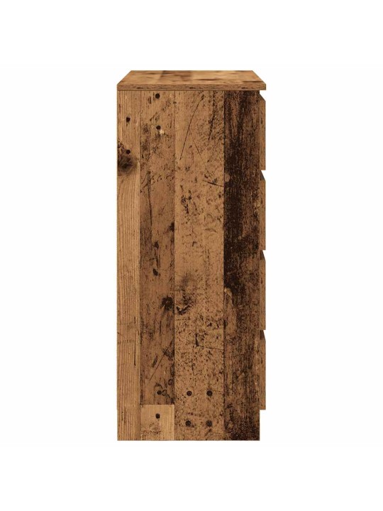 Příborník se zásuvkami staré dřevo 71x35x84 cm kompozitní dřevo