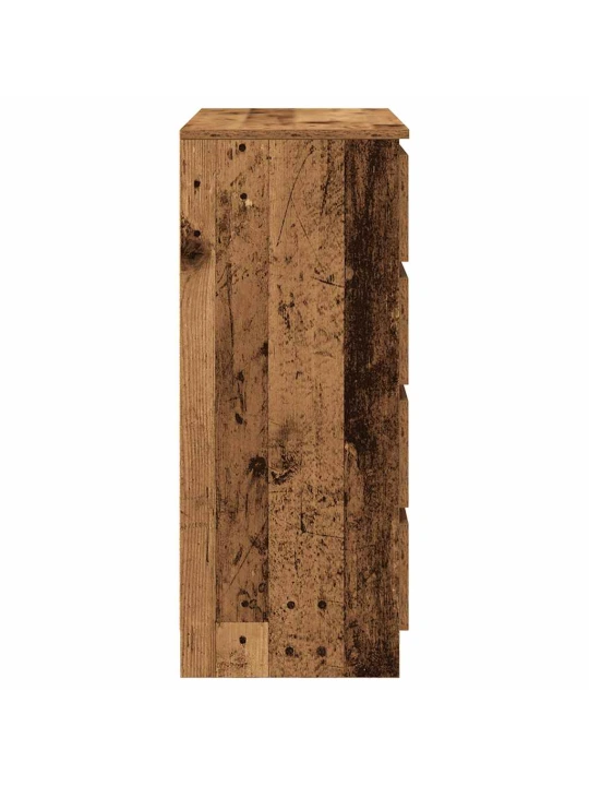 Příborník se zásuvkami staré dřevo 71x35x84 cm kompozitní dřevo