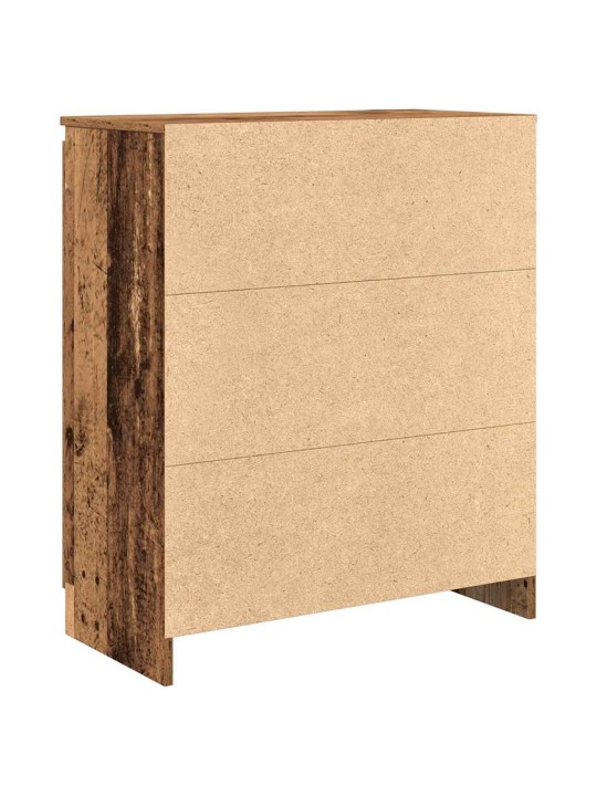 Příborník se zásuvkami staré dřevo 71x35x84 cm kompozitní dřevo