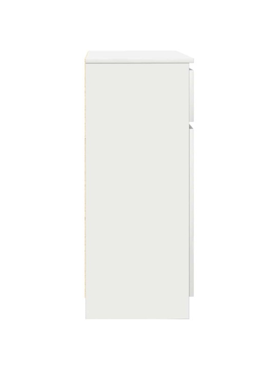 Příborník se zásuvkou bílý 71x35x84 cm kompozitní dřevo