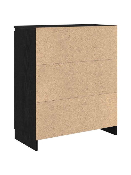 Příborník se zásuvkou černý dub 71x35x84 cm kompozitní dřevo