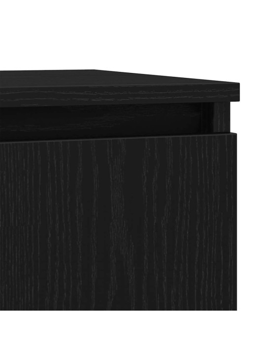 Příborník se zásuvkou černý dub 71x35x84 cm kompozitní dřevo