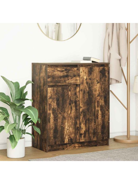 Příborník se zásuvkou kouřový dub 71x35x84 cm kompozitní dřevo