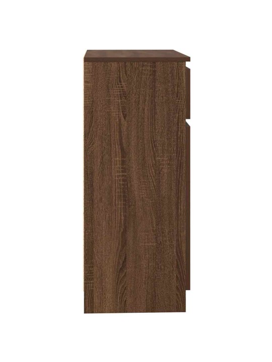 Příborník se zásuvkou hnědý dub 71x35x84 cm kompozitní dřevo