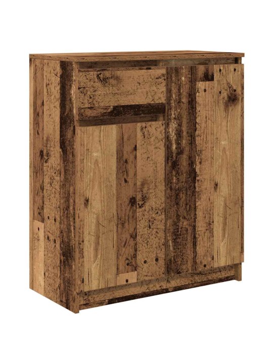 Příborník se zásuvkou staré dřevo 71x35x84 cm kompozitní dřevo