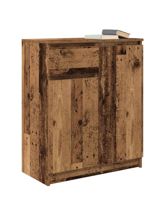 Příborník se zásuvkou staré dřevo 71x35x84 cm kompozitní dřevo