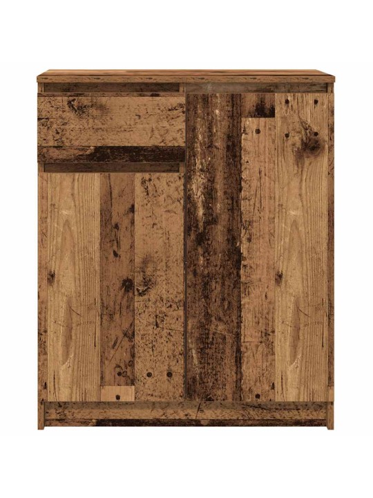 Příborník se zásuvkou staré dřevo 71x35x84 cm kompozitní dřevo