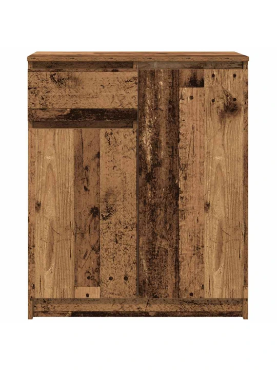 Příborník se zásuvkou staré dřevo 71x35x84 cm kompozitní dřevo